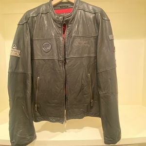 Indian leather (removable) lined jacket - men’s large